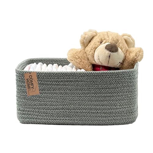 11.5"x7.5"x4.7" Storage Baskets for Organizing | Cotton Rope Woven Basket | Toy Storage Bin Box | Basket for Shelves, Closet Organizer Bin, Decorative Closet Shelf, 1 Pack,green - color: Green, size: 11.5"x7.5"x4.7"