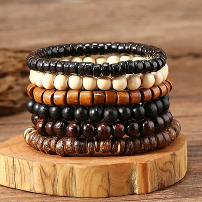 Gothic Bracelet Adjustable Punk Braided Leather Multilayer Grunge Set Bracelets Emo Metal Cuff Wrap Bangles Meaningful Gift - color: J-BZ-25