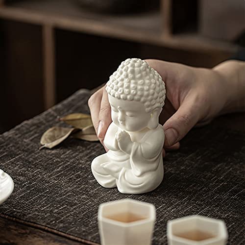 Desktop Decorations Chinese White Porcelain Creative Small Tathagata Buddha Desktop Decoration Home Living Room Office Desktop Zen Decoration Desktop Decoration