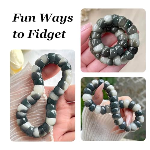 72ore Bodhi Bracelet Fidget Bracelet for Women Natural Bodhi Seed Bracelets Stretch Protection Healing Jewelry Anxiety Relief Items - color: A1:bodhi bracelet