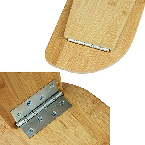 Meditation Bench, Bamboo, Foldable & Ergonomic Meditation Stool, Comfortable for Kneeling or Sitting, 20x7.5x7.3inch