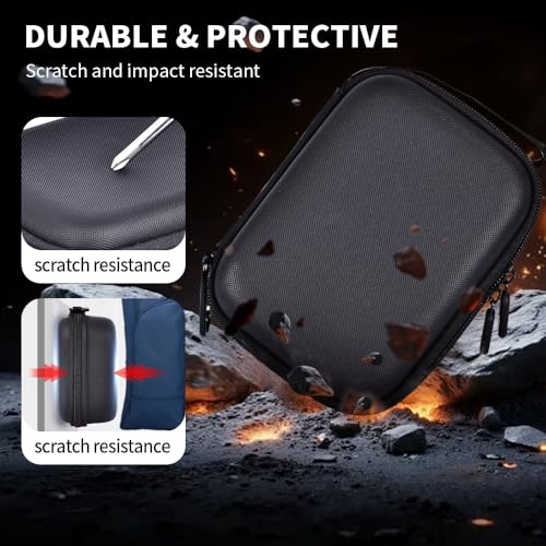 Carrying Case for DJI Osmo Nano, 8 in 1 Osmo Nano Travel case Protective Storage Bag for DJI Osmo Nano Standard Combo Including 2 Silicone Lens Caps, 4-Pack Lens Screen Protectors