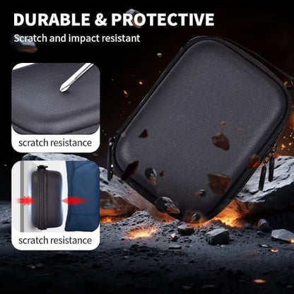 Carrying Case for DJI Osmo Nano, 8 in 1 Osmo Nano Travel case Protective Storage Bag for DJI Osmo Nano Standard Combo Including 2 Silicone Lens Caps, 4-Pack Lens Screen Protectors