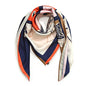 100% Pure Mulberry Silk Scarf 35" Large Square Lightweight Headscarf –Women’s Hair Wraps-With Gift Packed - color: Horse