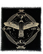 Indian Consigners Altar Cloth Golden Lucky Free Wild Owl Witchcraft Alter Tarot Spread Top Cloth Wicca Square Spiritual 18 by 18 Sacred(Golden Owl) - color: Golden Owl