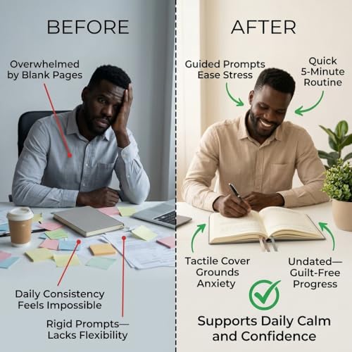 Journal for men: mental health journal, 90 day guided mindfulness self care planner for mindfulness, wellness, and anxiety relief, great gift