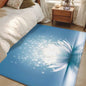 3x5ft Rectangle Rug,Meditation Lotus Flower Washable Area Rugs Non-Slip Accent Rug Asian Zen Spiritual Soft Circle Carpet for Living Room Bedroom Home Office Decor - size: 36x60in