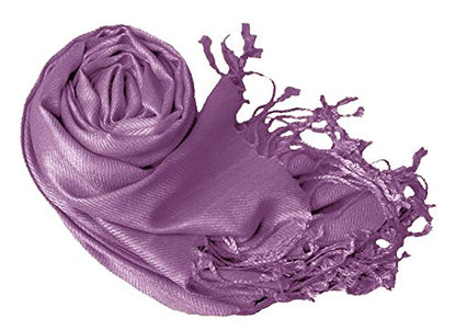 Peach Couture Women’s Pashmina Shawl Wrap – Warm Long Large Scarf for Evening Dress, Bridesmaid, Wedding & Bridal Wear - color: Lavender