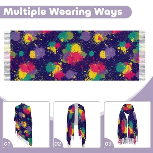 Big Oversized Long Scarves Pashmina Shawl Wrap Women gifts - color: Picture (650)