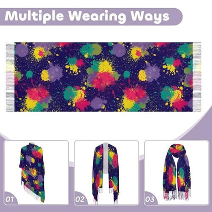 Big Oversized Long Scarves Pashmina Shawl Wrap Women gifts - color: Picture (650)