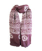 OMA® Prayer Shawl With Hand Block Printed Om Namah Shivaya Mantra