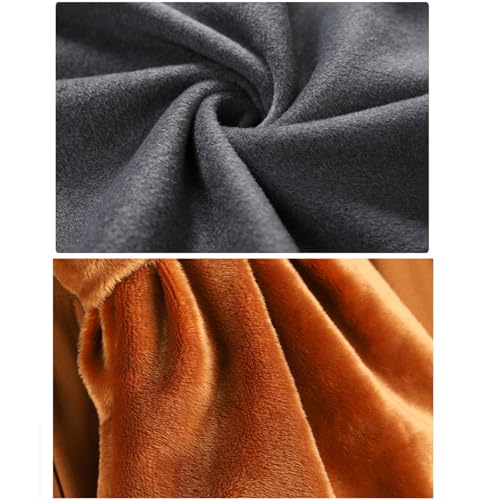 Meditation Hooded Cloak Loose-Fit Comfortable Warm Fleece Prayer Robe Women Men Oversize Button Capes Coat - color: Coffee, size: Large