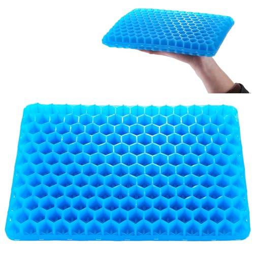 Gel Seat Cushion for Long Sitting - 10" x 7" x 1.4" (Mini) Gel Cushion for Kids, Pressure Relief Cushion for Chair