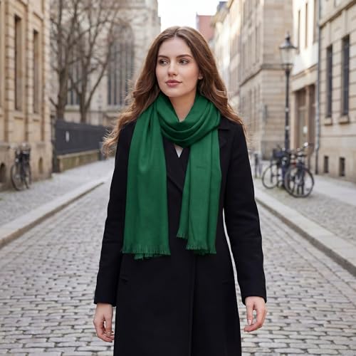 Pashmina shawls and wraps for Evening Dresses Scarf for Women Winter Shawl Wraps for Women Weedings - color: Green-2