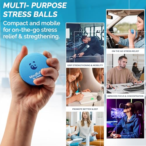 MindPanda Mindful Reflection Bundle - Luxury Guided Journal With Prompts accompanied by Mindfulness therapy Stress Balls