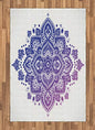 Lunarable Mandala Area Rug, Pastel Toned Boho Meditation Mindfulness Wellness Eastern Wisdom, Flat Woven Accent Rug for Living Room Bedroom Dining Room, 4' X 5' 7", Purple and Violet Blue - size: 4' x 5'7" (Rectangular)