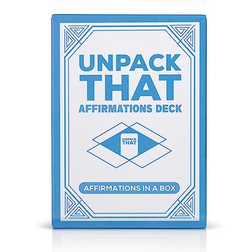 UNPACK THAT Affirmations Deck – 100 Positive Message Cards for Mindfulness & Self-Care | Uplifting Gift for Women, Friends & Family