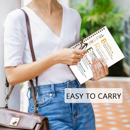 dvhdajed Mental Health Take a Mindful Break Spiral Notebook, Therapy Anxiety Relief Journaling Notebooks, Therapy Journal Notebooks for Women, Psychologist Office School Supplies Gifts, 5.5x8.3 In