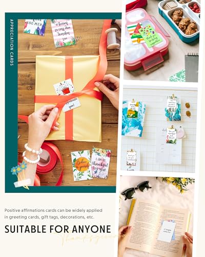 72 Pieces Unique Affirmation Cards, Motivational Daily Funny Cards with Encouragement Quotes, Teacher Kids Student Picnics Party Mini Notes Postcards