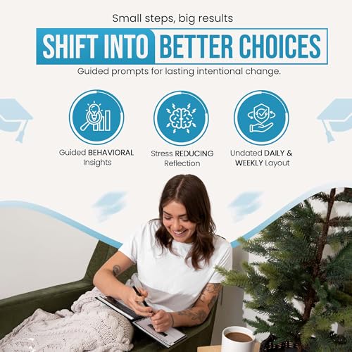 The Behavior Shift Brain Shift Journal: Decisions & Goals - Productivity Planner with Guided Prompts for Personal growth, Goal & Decisions - Gratitude & Manifestation journal -13 Week Self Care Tool