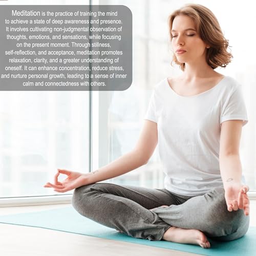 A5 Meditation Journal: Daily Reflection Notebook for Spiritual Serenity & Self-Discovery - Ideal Gift for Beginners, 100gsm Thick Paper, Twin-Wire Binding