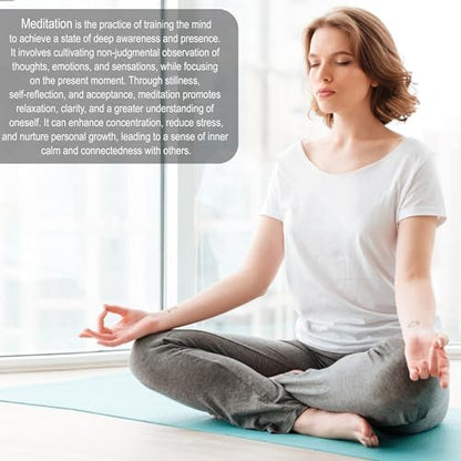 A5 Meditation Journal: Daily Reflection Notebook for Spiritual Serenity & Self-Discovery - Ideal Gift for Beginners, 100gsm Thick Paper, Twin-Wire Binding