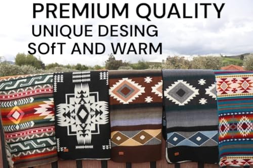 AHUAY Premium Hypoallergenic Alpaca Wool Blanket – Reversible 2-in-1 Andean Geometric Throw, Ultra Soft Warm Lightweight, Handmade in Ecuador (Imbabura Black and White, King) - color: Imbabura Black and White, size: King (100" x 83")