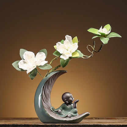 Table Top Decor Creative Vase Ceramic Home Study Desk Decoration Crafts Zen Chinese Bonsai Ornaments Living Room Decor and Accessories