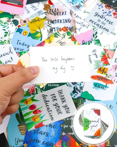 72 Pieces Unique Affirmation Cards, Motivational Daily Funny Cards with Encouragement Quotes, Teacher Kids Student Picnics Party Mini Notes Postcards