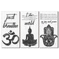 Blulu 3 Pcs Buddha Wall Art Spiritual Buddha Quotes Wall Decor Meditation Zen Wooden Hanging Sign Decor for Meditation Room Home Yoga Living Room Bedroom Office Buddhist Decorations
