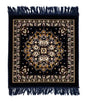 ASHIRWAD Puja Aasan 24 x 24 Inches Soft Fabric Religious Mat for Home Mandir Daily Pooja Meditation Havan and Traditional Worship Rituals (Blue-1) - color: Blue-1