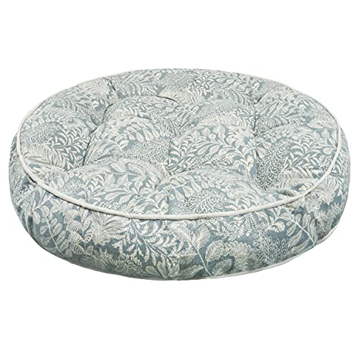 SRHWBF Meditation Cushion 23inch Round Floor Pillow Large Floor Cushion Yoga Cushion Cotton Linen Cushion for Indoors and Outdoors Terrace