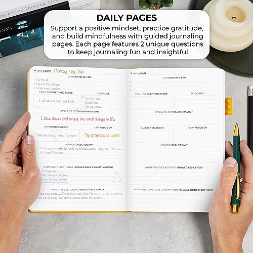Clever Fox Self-love Journal – Guided Self-Discovery Log for Self-care, Reflection & Self-help, Mental Health, Gratitude & Mindfulness (Amber Yellow) - color: Amber Yellow