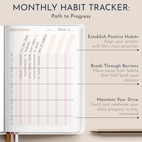 Premium Gratitude Journal for Women – 6 Month Guided Daily Prompts – Hardcover, 249 Pages, Lay Flat, 100gsm Paper, Gift Boxed – Affirmation, Self Care Gifts for Women, Mindfulness, Wellness - color: Gratitude - Beige