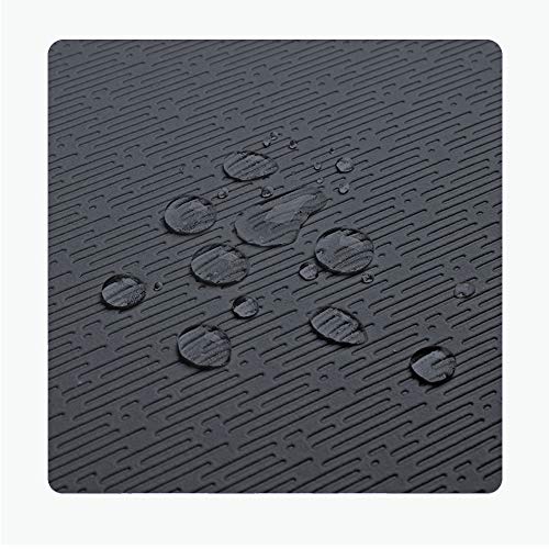Hatha Yoga Extra Thick TPE Yoga Mat - 72"x 32" Thickness 1/2 Inch -Eco Friendly SGS Certified - With High Density Anti-Tear Exercise Bolster For Home Gym Travel & Floor Outside - color: Black