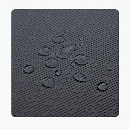 Hatha Yoga Extra Thick TPE Yoga Mat - 72"x 32" Thickness 1/2 Inch -Eco Friendly SGS Certified - With High Density Anti-Tear Exercise Bolster For Home Gym Travel & Floor Outside - color: Black