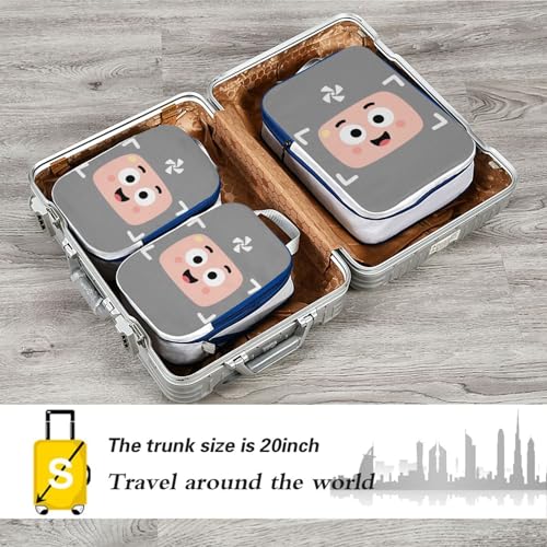 With Zipper 3 Set Packing Travel Bags Polyester Storage Bags for Travel, Photography Enthusiasm Look (3 Set) - color: Photography Enthusiasm Look