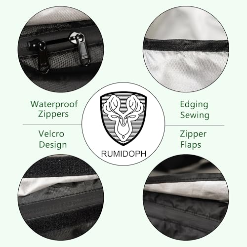 Outdoor Cushion Storage Bag Waterproof Square Large Patio Storage Bags with Zipper for Outdoor Furniture Cushion, 68 x30 x20IN - size: 68x30x20IN