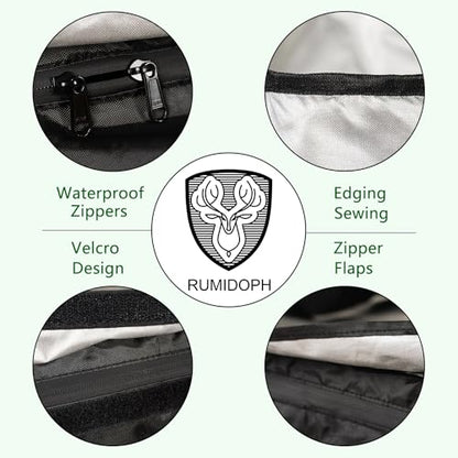 Outdoor Cushion Storage Bag Waterproof Square Large Patio Storage Bags with Zipper for Outdoor Furniture Cushion, 68 x30 x20IN - size: 68x30x20IN