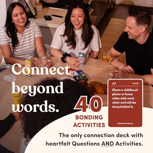 Friends are Human | 140 Conversation Cards to Help Deepen Friend Relationships | Card Game for Bonding & Communication | Therapy for Adults | from The Makers of Parents Are Human - style: Friends Are Human