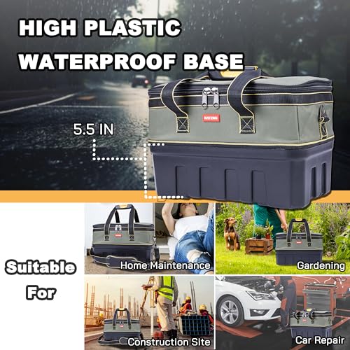 Tool Box, Innovative design with half plastic and half fabric, convenient for Tool storage and Portable tool box