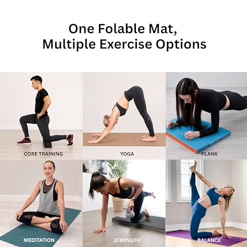 Foldable Yoga Exercise Mat – Lightweight, Anti-Slip, and Easy to Store for Yoga, Pilates, Home Workouts, and Floor Exercises