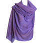 Om Ohm Mantra Yoga Meditation Cotton Altar Cloth Prayer Shawl Tapestry Large - color: Purple