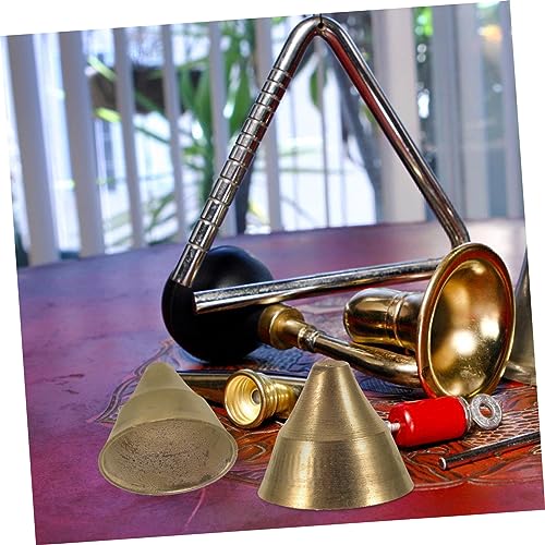 2pcs Copper Meditation Bells Ethnic Design Percussion Instruments Lightweight Portable Unique Sound for Ceremonies Relaxation