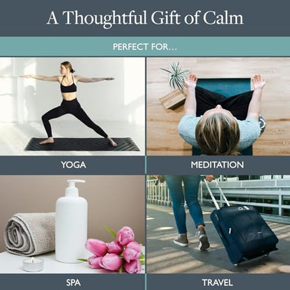Scentered Yoga & Meditation Gift Set with Silk Eye Mask & Escape Aromatherapy Balm – Natural Silk Eye Mask to Block Out Light & Calming Essential Oils Balm – Mindful Escape Kit for Meditating & Yoga - size: Silk Eye Mask & Escape Balm