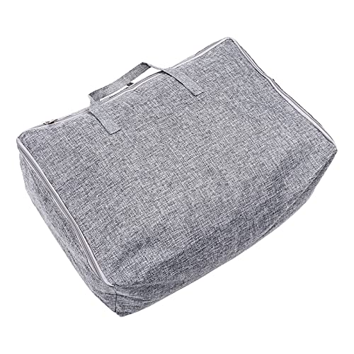 VICASKY Cotton Linen Storage Bag Travel Clothing Container Quilt Bag for Outdoor Fitness Lightweight Easy to Clean Convenient Handle for Sports Daily Use