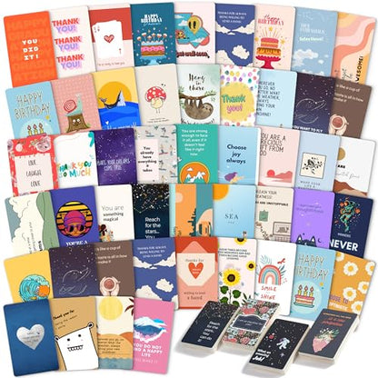 Mr. Pen- Encouragement Cards, 100 pcs, Inspirational Cards, Motivational Cards, Inspirational Note Cards, Motivational Quote Cards, Kindness Cards, Inspirational Quote Cards Bulk - color: Retro Rainbow
