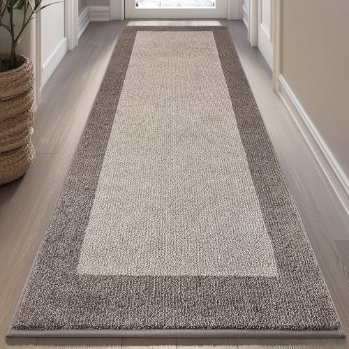 Machine Washable Kitchen Rug 32" x 72", Non Slip Indoor Door Rug, Absorbent Entrance Runner Rug for Bedroom, Hallway, Bathroom, Floor (Roll Packing) - color: Beige, size: 32" X 72"