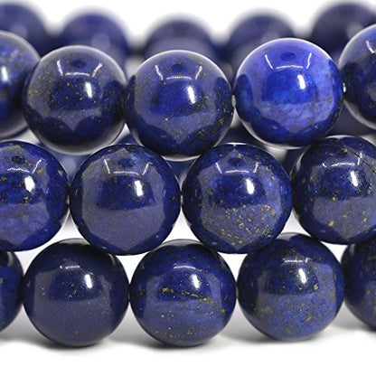 Justinstones Gemstone Crystals Chakra Beads Bracelet Crystal Healing 10mm Round Stretchable Bracelet for Her Gift - color: Lapis