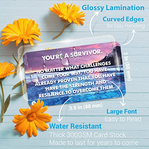 Briston Kudos Overcome Encouragement Cards – 70 Inspirational Quote Cards for Employees, Students, Teachers, Friends, Motivation Notes for Appreciation, Gratitude, Positive Affirmation, Mental Health Support